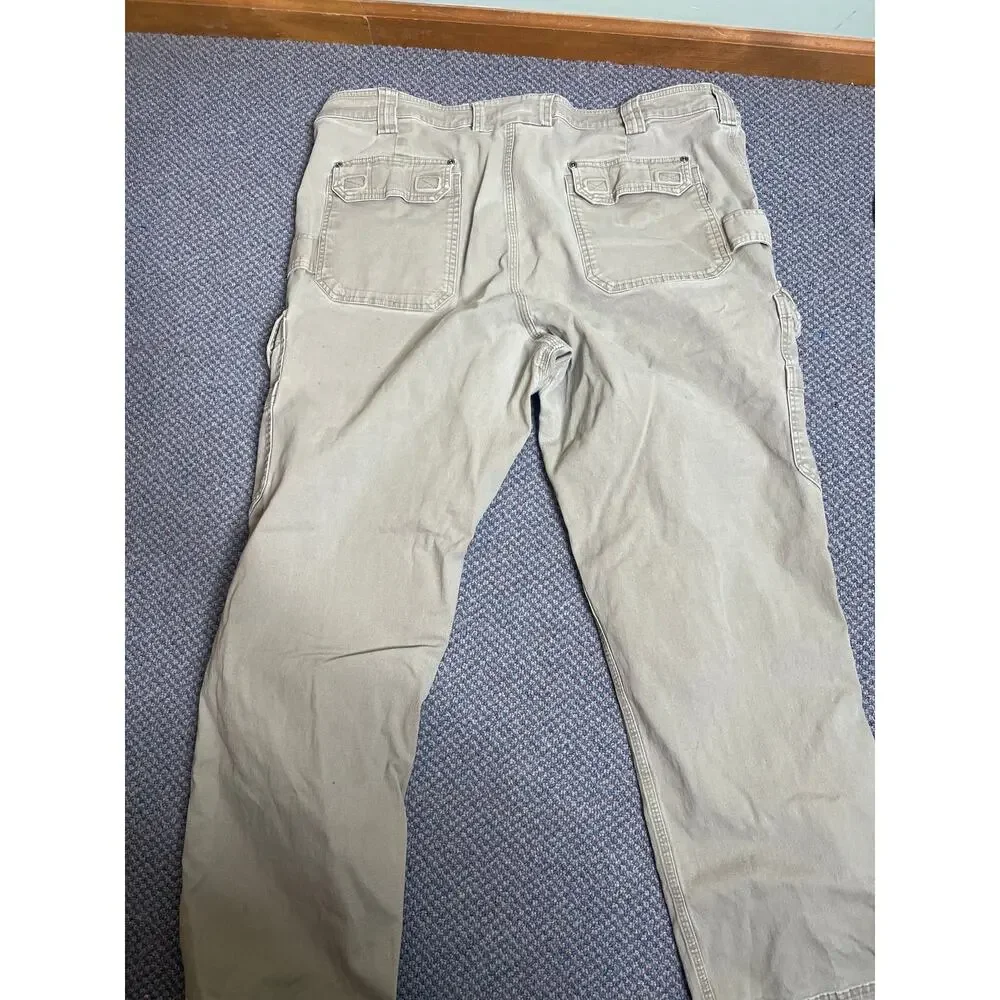Duluth Trading Co Khaki Cargo Pant 44x34